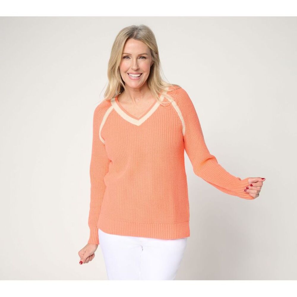 Liberare Women's Top Sweater Sz M Make Your Selection: Grapefruit Grove A721564